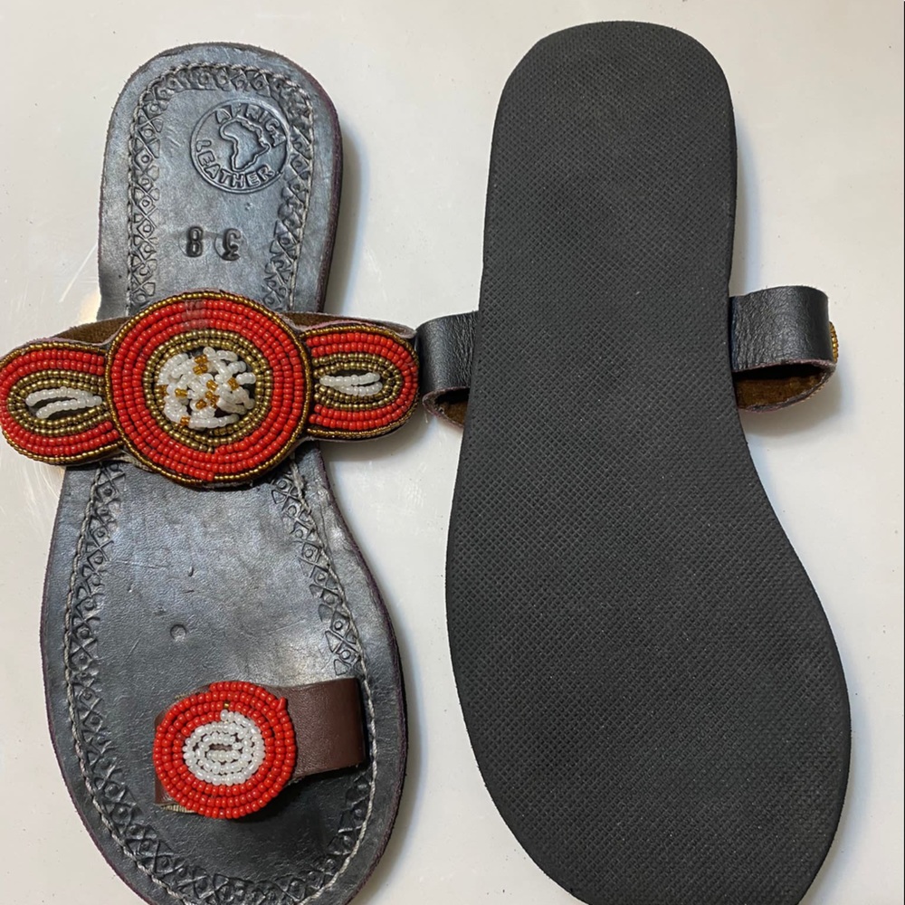 African Maasai sandals/ Leather sandals